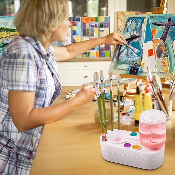 🖌️ Limpiador de Pinceles de Maquillaje – Rápido, Profundo y Sin Esfuerzo