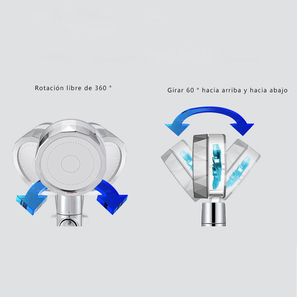 CABEZAL ALCACHOFA DE DUCHA HÉLICE CON FILTRO ANTICAL