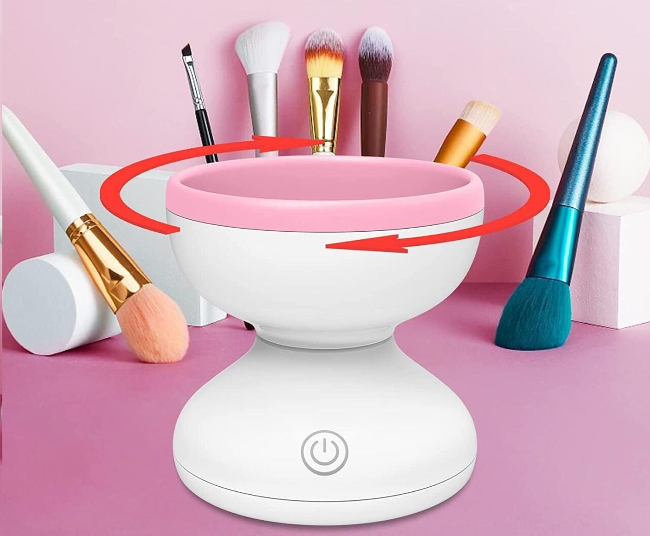 Limpiador de brochas de maquillaje