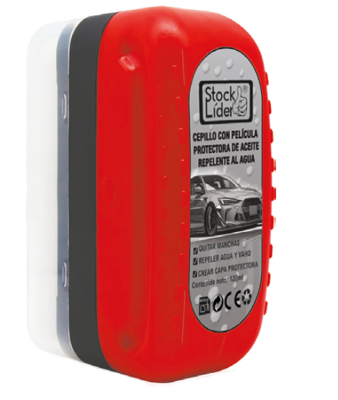 Cepillo con película protectora de aceite repelente al agua