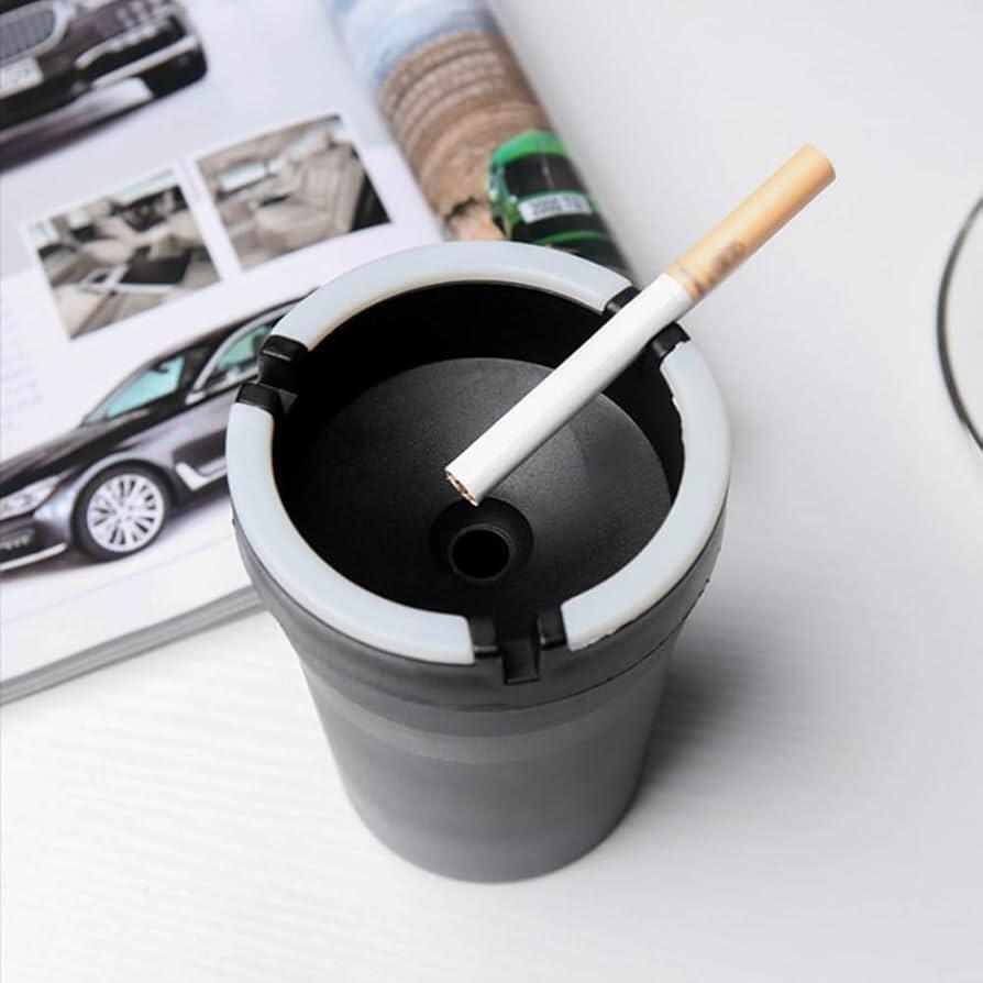 CENICERO CON DEPOSITO DE AGUA Y  TAPA