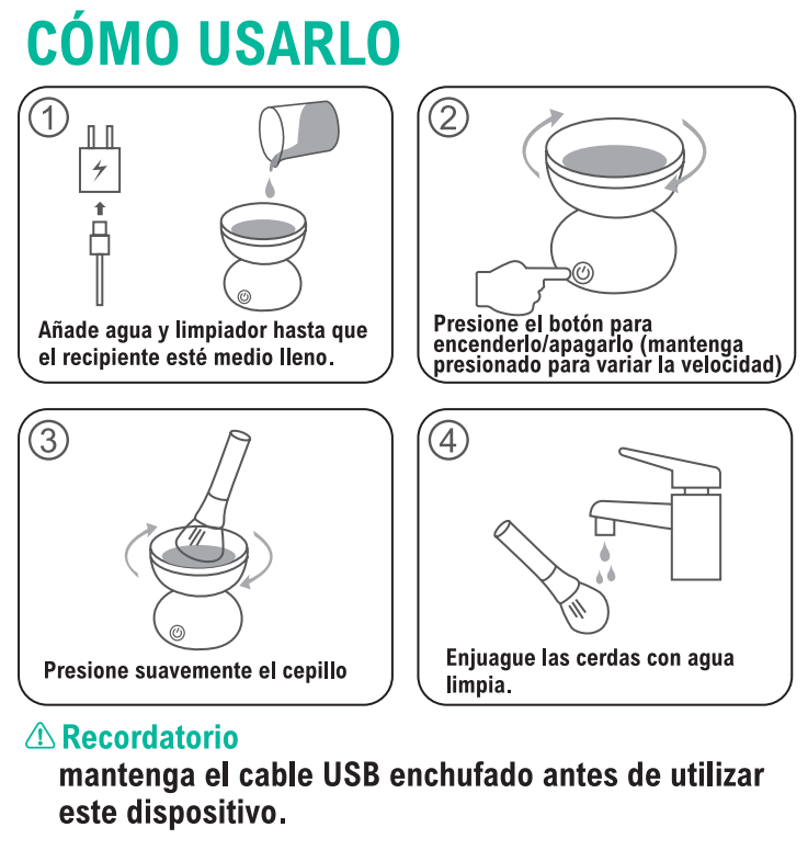 Limpiador de brochas de maquillaje